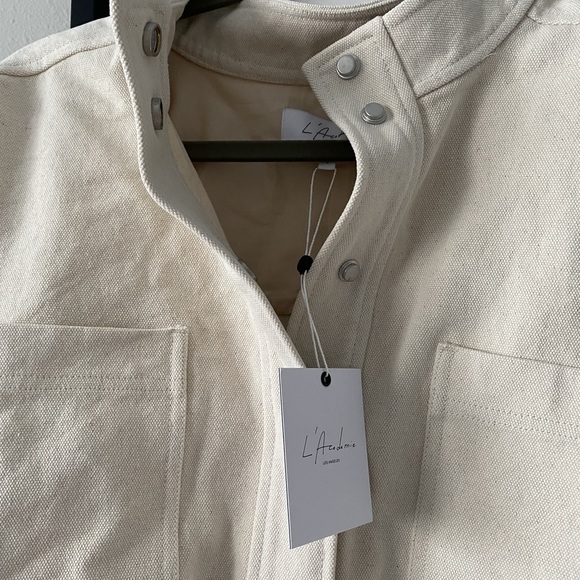 L'Academie | NWT Sofie Jacket in Beige Size L - Picture 3 of 4